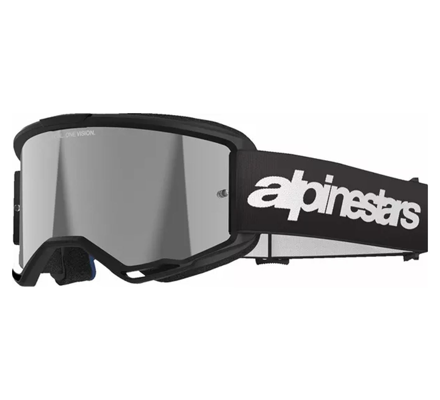 Alpinestars 2026 Goggles Vision 3 Wordmark Black Mirror Silver